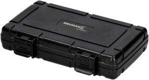 Sisuman Reisehumidor schwarz mit Logo für 5 Zigarren