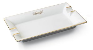 Zigarrenzubehör Aschenbecher  Davidoff Weiss-Gold klein (2706)