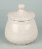 Pfeifenzubehör Tabaktöpfe  Classic Keramik weiß/craquelé (522003)