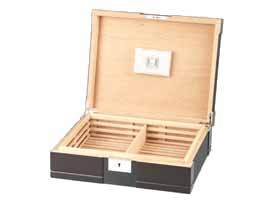Zigarrenzubehör Humidor  Classic Stone Fish Schwarz (562531)
