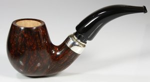 Pfeifen Freehand Pfeifen  L'Anatra Dunkelbraun glatt - Modell - 2 Eier (2E2/23)