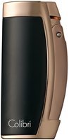 Zigarrenzubehör Feuerzeug  Colibri schwarz-rosegold (295126)