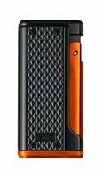 Colibri Monza III Zigarrenfeuerzeug schwarz-orange (295038) Laser