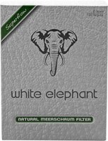 Pfeifenzubehör Pfeifenfilter  White Elephant 9mm Naturmeerschaum-Filter (150 Stück) (20203)