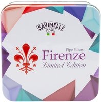 Pfeifenzubehör Pfeifenfilter  Savinelli 9mm Aktivkohle Firenze LE (100 Stück) (17228)