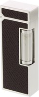 Zigarrenzubehör Feuerzeug  Dunhill Bourdon Bordeaux leather Palladium Plate (RLX3310)