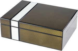 Zigarrenzubehör Humidor  Classic 2-tone Laserfinish für ca. 25 Zigarren (569109)