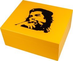 Zigarrenzubehör Humidor  Classic "Che" gelb matt für ca. 40 Zigarren (562016)