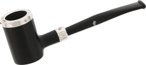 Pfeifen Serienpfeifen  Peterson Ebony Silver Cap Fishtail No.1