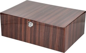 Zigarrenzubehör Humidor  Dunhill Bulldog Palisander polished für ca. 100 Zigarren (44/100) (HSBULLYPALP)