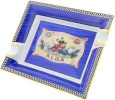 Zigarrenzubehör Aschenbecher  Elie Bleu La Flor de Alba blue 2er
