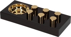 Zigarrenzubehör Aschenbecher  Elie Bleu Egoist Macassar Ebony 1er