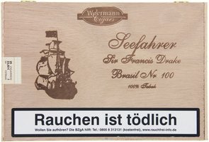 Zigarren Deutschland  Woermann Cigars Corona Sir Francis Drake Brasil No. 100 (25er Kiste)