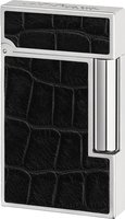 Zigarrenzubehör Feuerzeug  S.T. Dupont Palladium Black Alligator (016481)