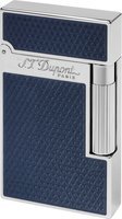 Zigarrenzubehör Feuerzeug  S.T. Dupont Firehead Guillochierung unter blauem Lack (016252)