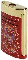 Zigarrenzubehör Feuerzeug  S.T. Dupont Dragon Burgundy/Gold (020176)
