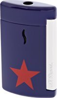 Zigarrenzubehör Feuerzeug  S.T. Dupont blue red star (Ausstellungsstück) (010530)
