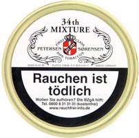 Tabak Pfeifentabak  Petersen & Sörensen 34th Mixture 50g Dose