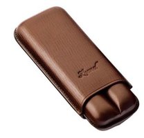 Zigarrenzubehör Etui  Leonel 2er Double Robusto braun (110x25mm)