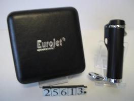 Zigarrenzubehör Feuerzeug  Eurojet Double Jetflame Schwarz chrom 25613