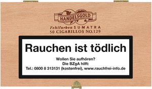 Zigarillos Deutschland  Handelsgold No. 129 Sumatra Cigarillos (50er Packung)
