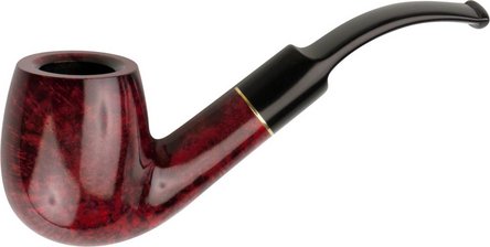 Jean Claude Premium Set Gebogen Rot (409793) Pfeife