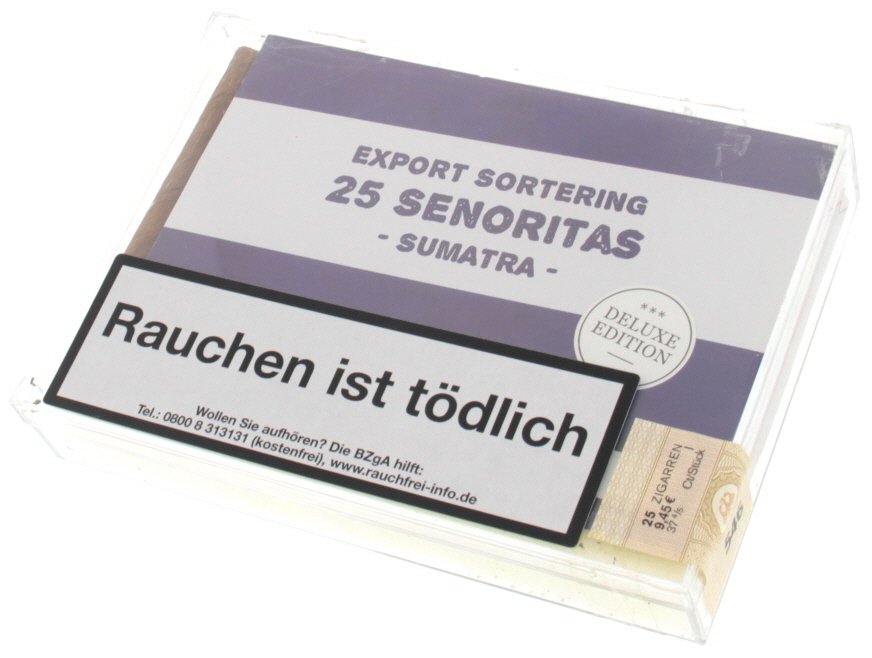 Holländische Export Sortering Deluxe Edition Senoritas Sumatra 25er