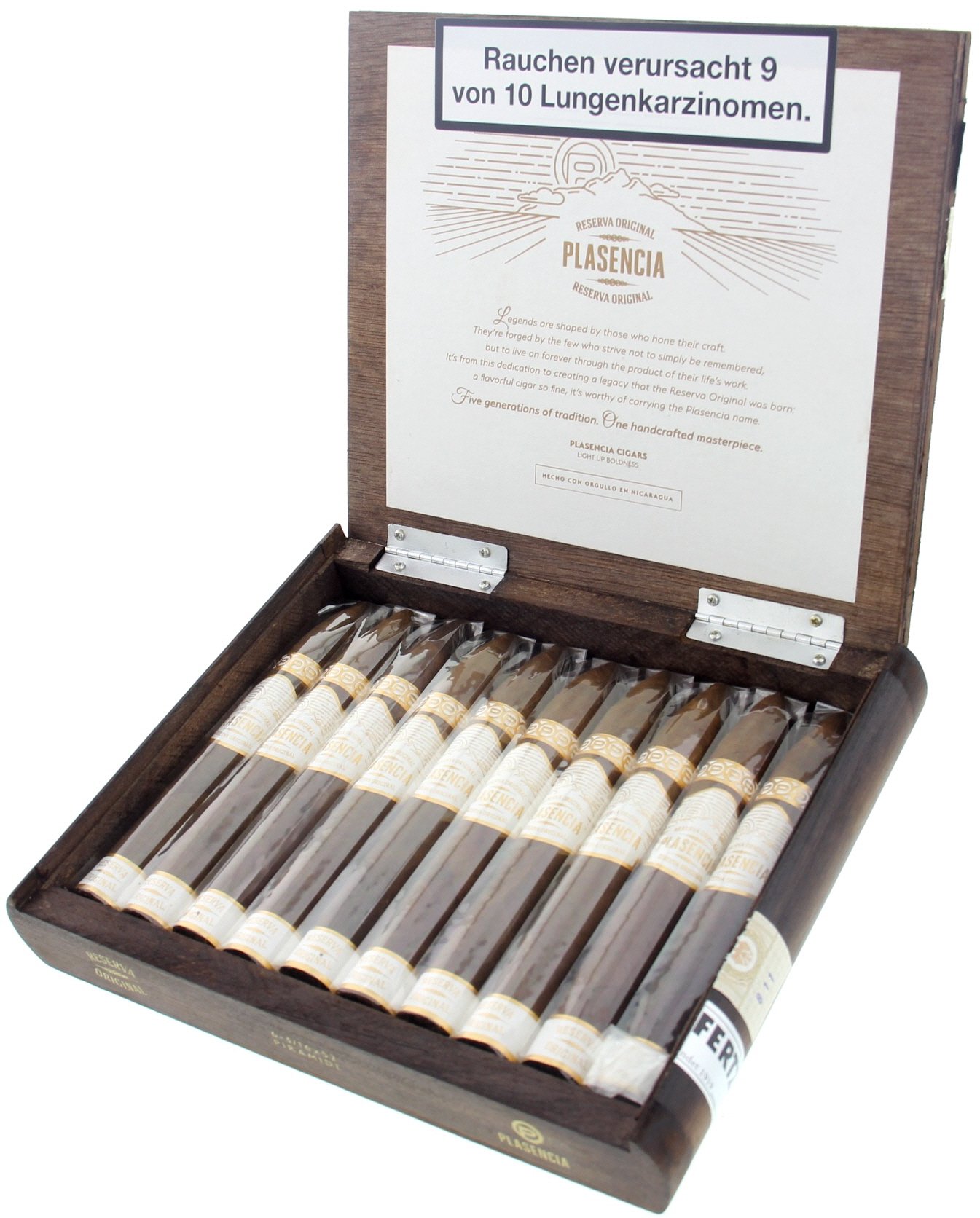 Plasencia Reserva Original Piramide Kiste offen