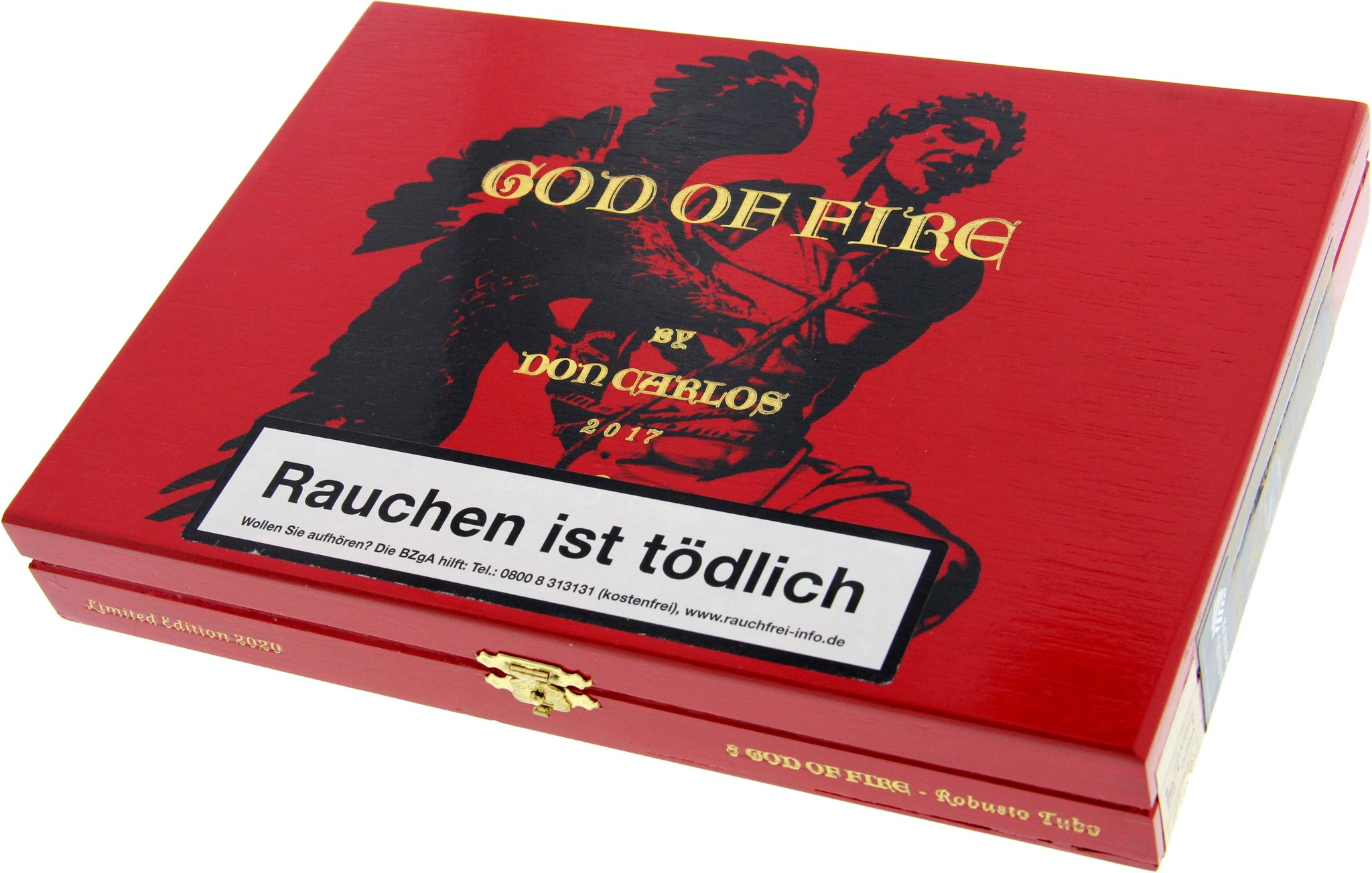 God of Fire by Arturo Fuente Robusto Tubos by Don Carlos (Limited Edition 2020) Kiste