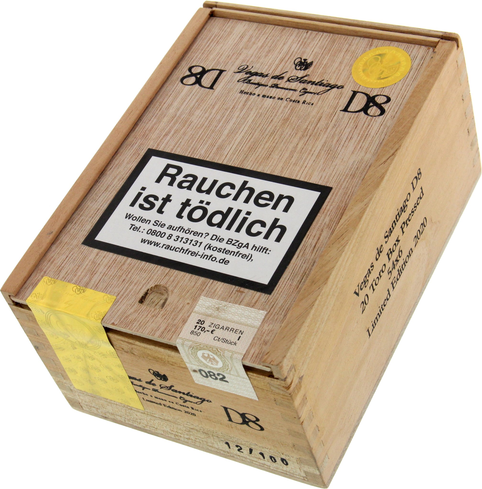 Vegas de Santiago D8 Toro boxpressed Limited Edition 2020 Kiste