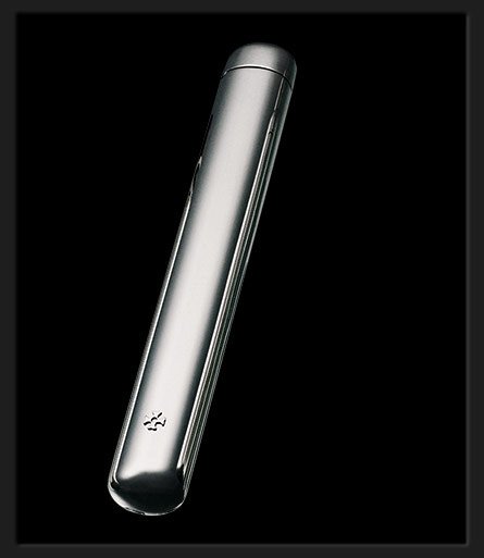 Sillems 1er Cigarrenröhre Silverplated mit seitl. versenktem Schanier (3167)