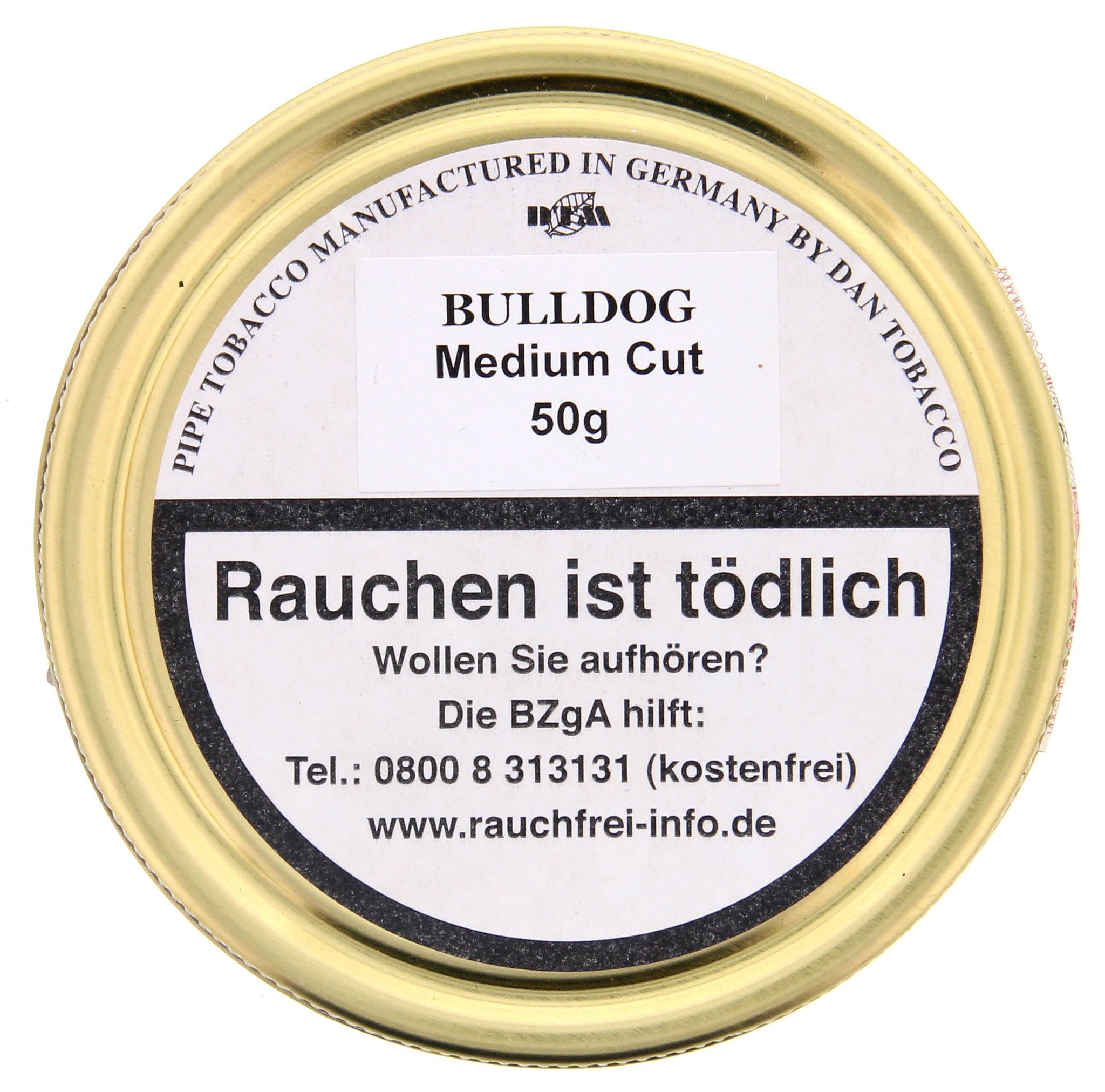 Dan Tobacco Bulldog Medium Cut 50g Dose