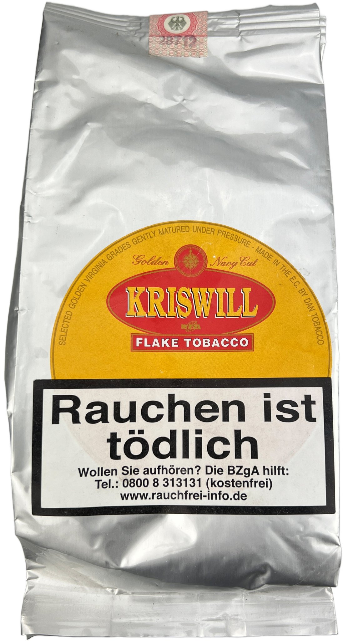 Dan Tobacco DTM Pfeifentabak Kriswill Golden Navy Cut 250g Pouch