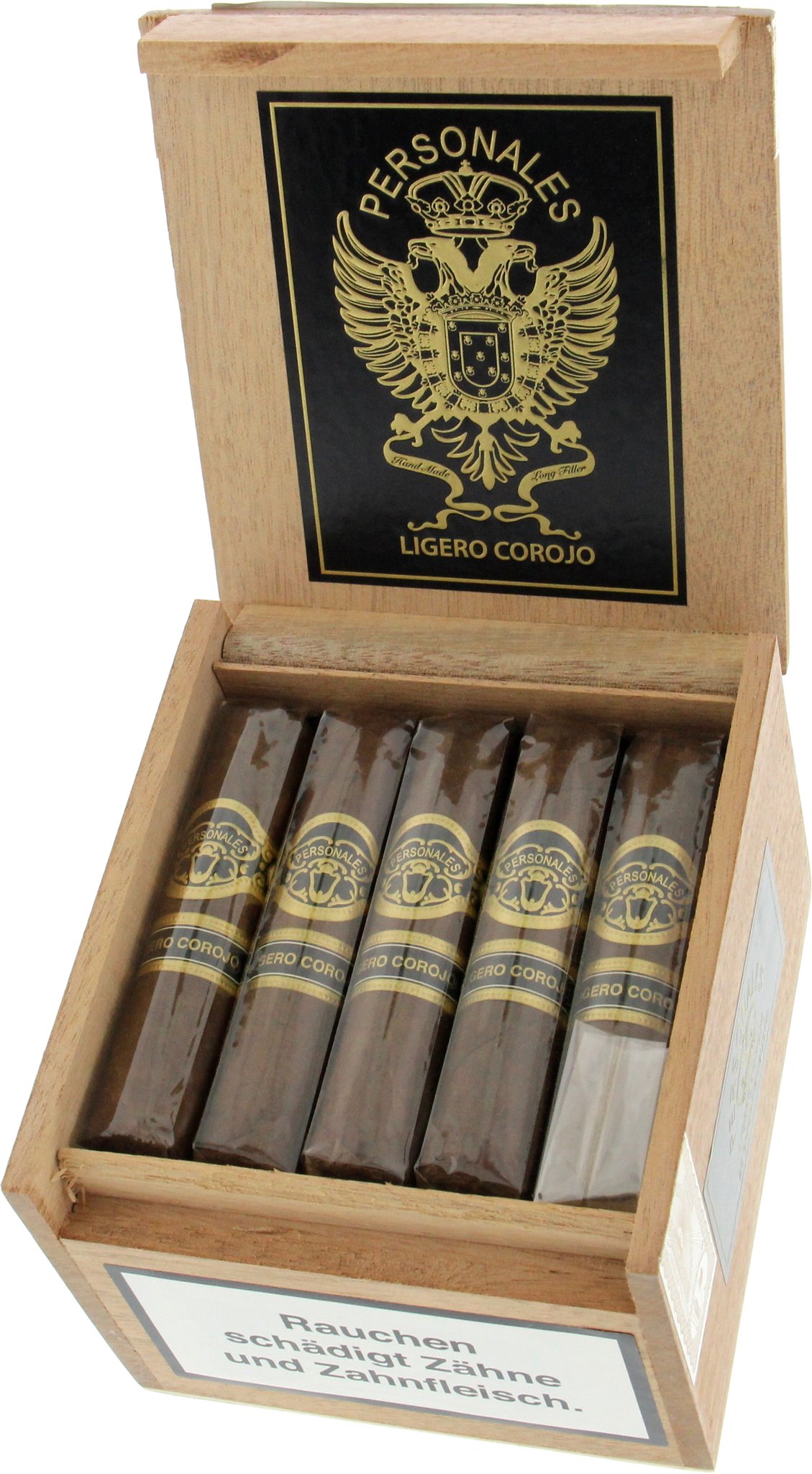 Personales Ligero Corojo Short Robusto Kiste offen