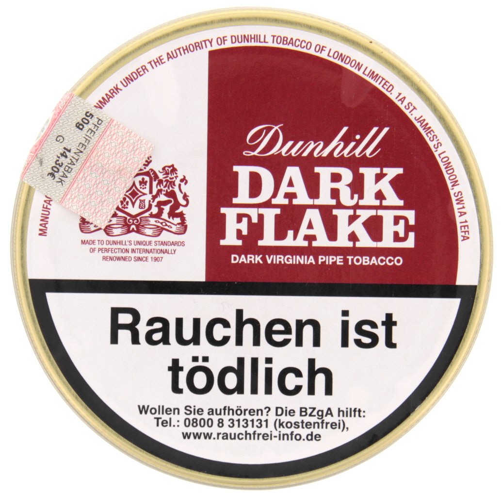 Dunhill Pfeifentabak Dark Flake 50g Dose