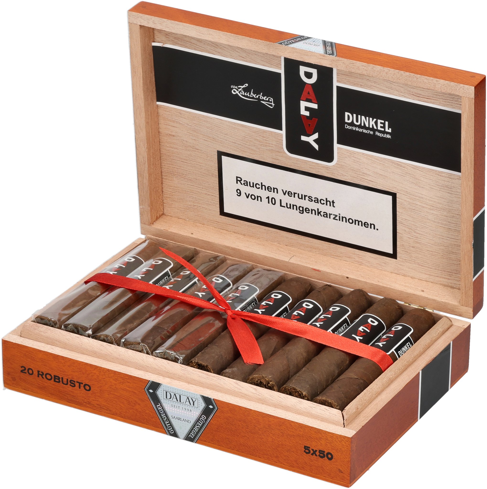 Dom Rep Dunkel Robusto box open