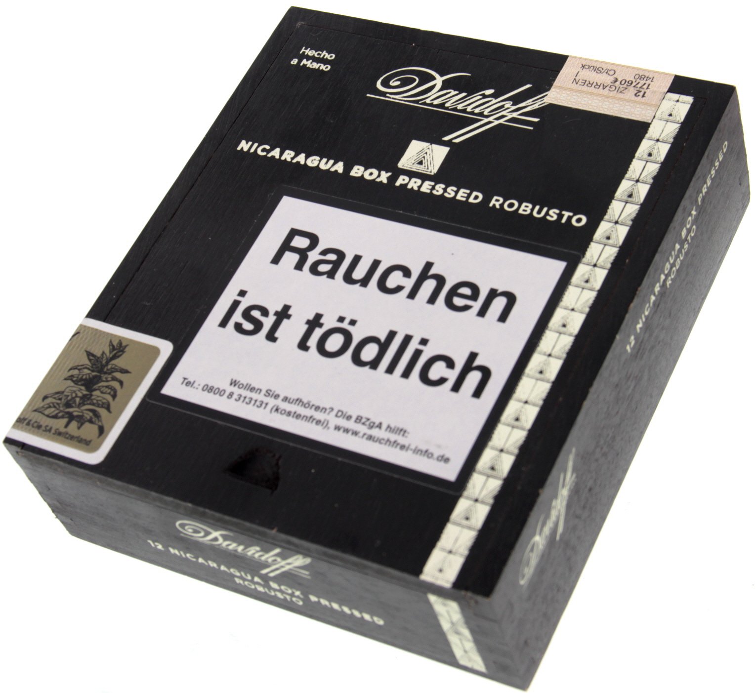 Davidoff Nicaragua Robusto BOXPRESSED 12er Kiste