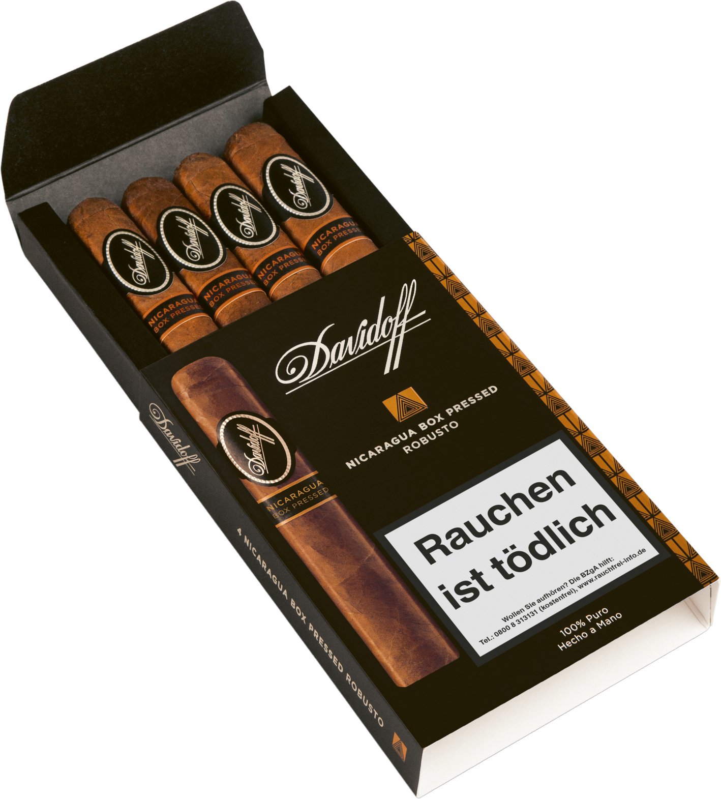 Davidoff Nicaragua Robusto BOXPRESSED 4er offen
