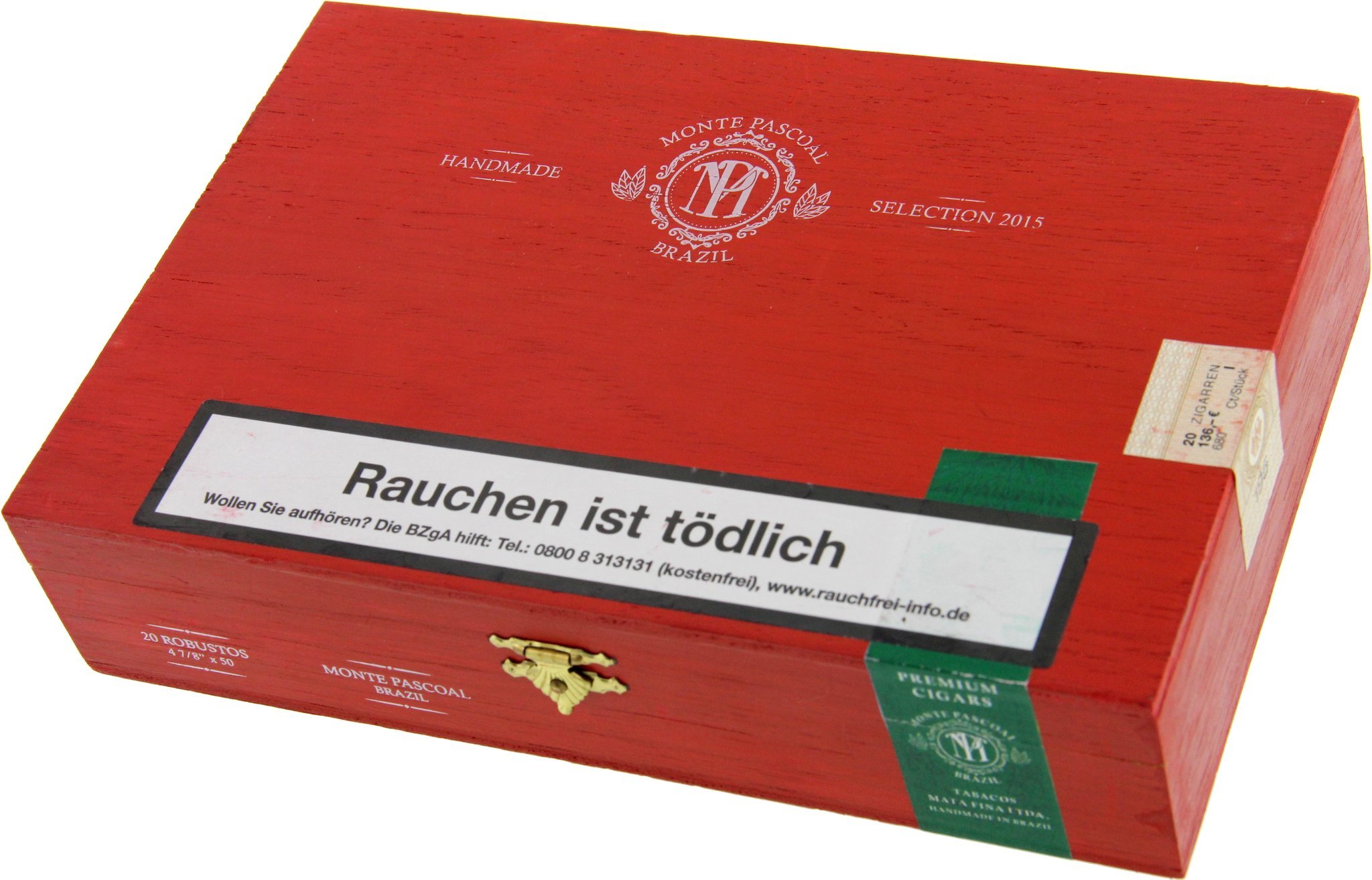 Tabacos Mata Fina Monte Pascoal Selection 2015 Robusto Kiste