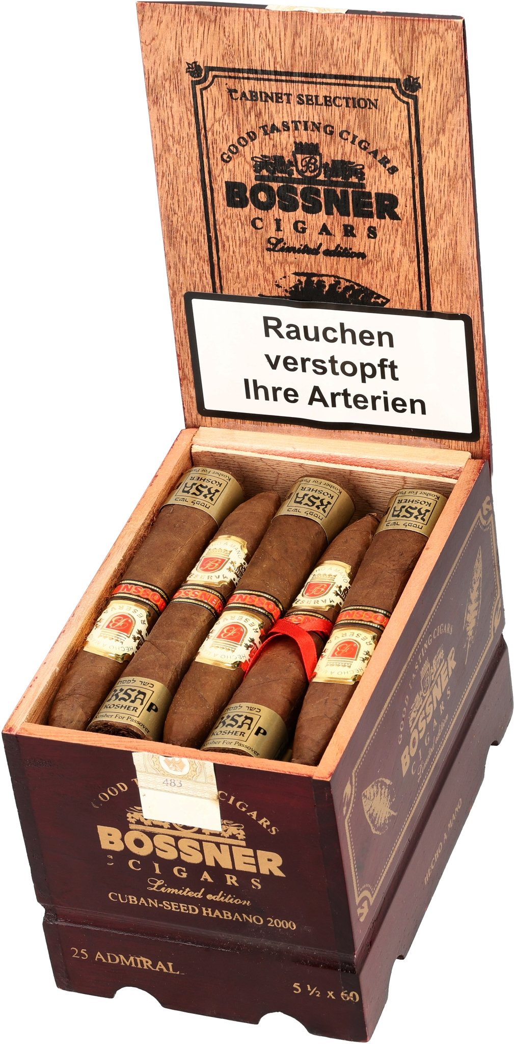 Koscher Admiral Kiste Offen