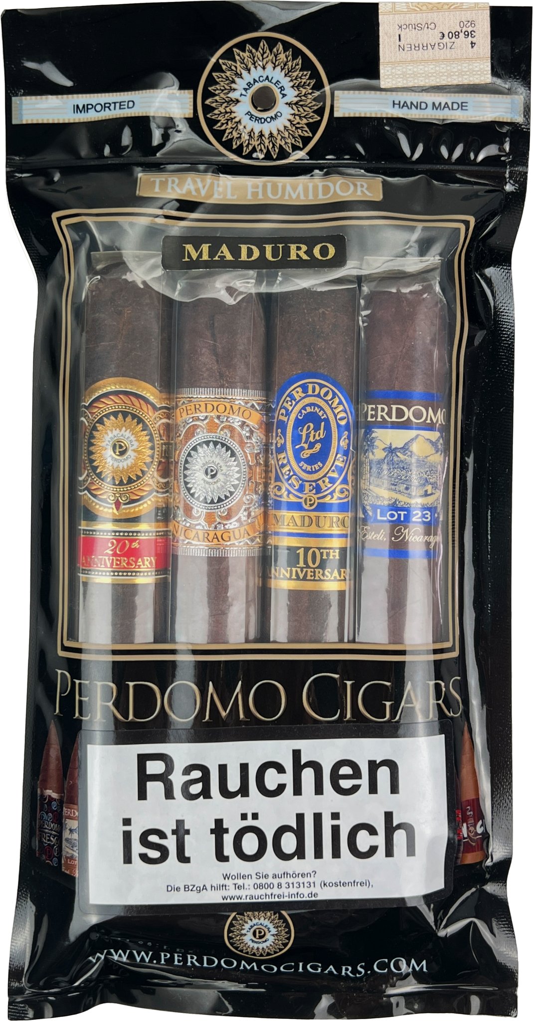 Perdomo Sampler Toro MADURO (4er Pack) Vorteilspack NEU