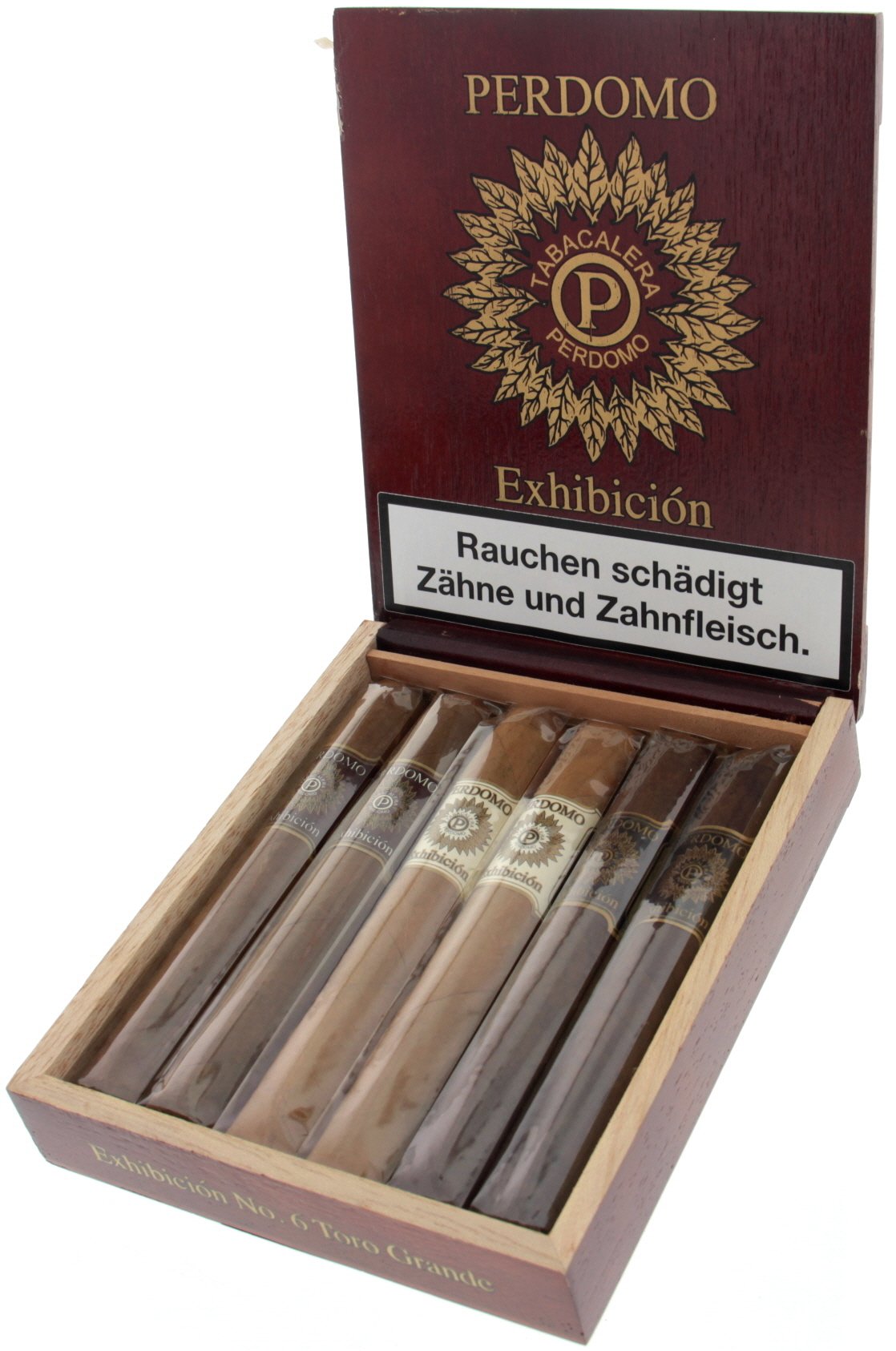 Perdomo Exhibicion No.6 Toro Grande 6er Sampler offen