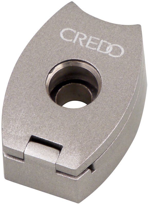 Credo Zigarrenbohrer oval 3-in-1 Punch Silber (592552)