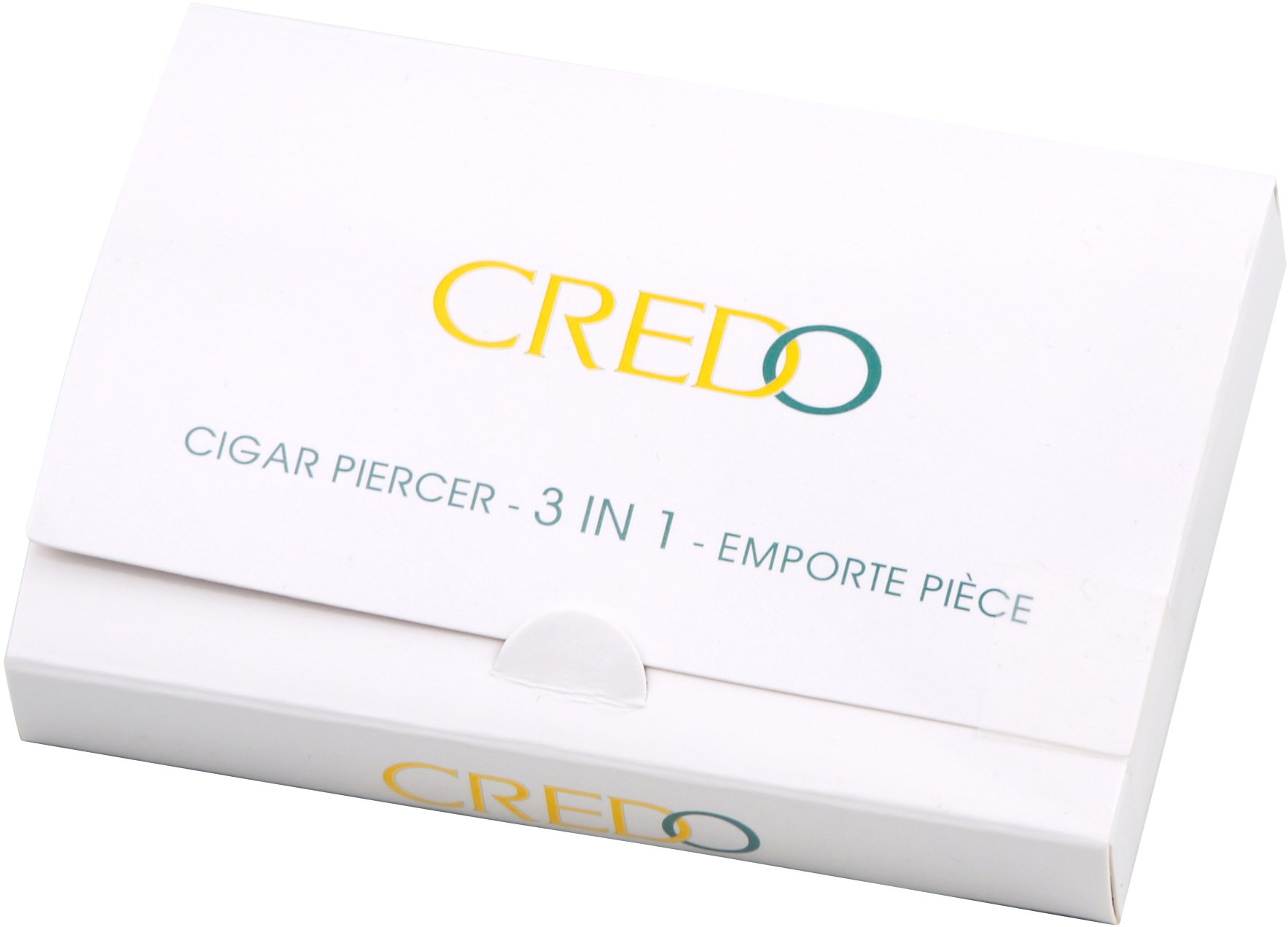 Credo Zigarrenbohrer oval 3-in-1 Punch Silber (592552) Verpackung