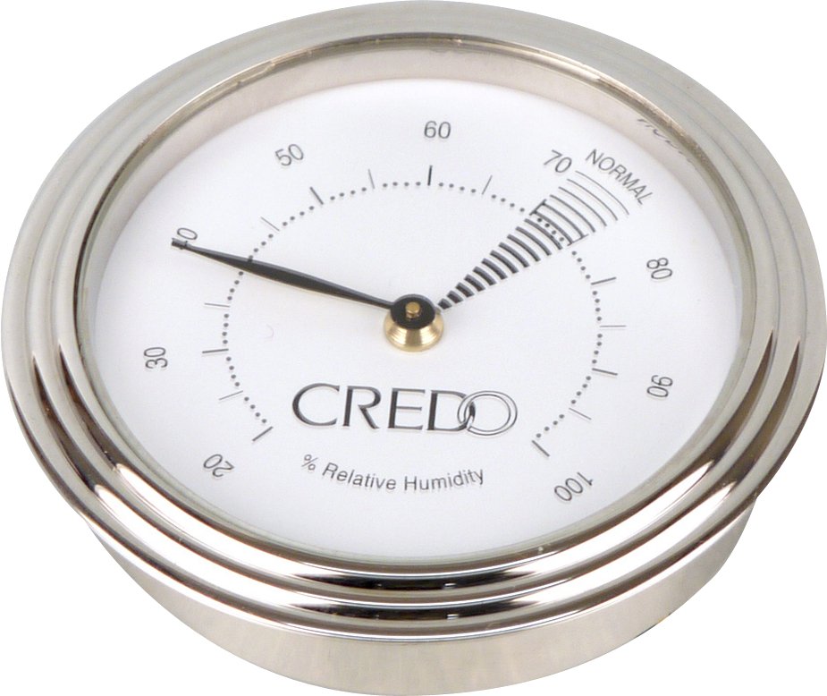 Credo Humidorzubehör Hygrometer Chrom (596091)
