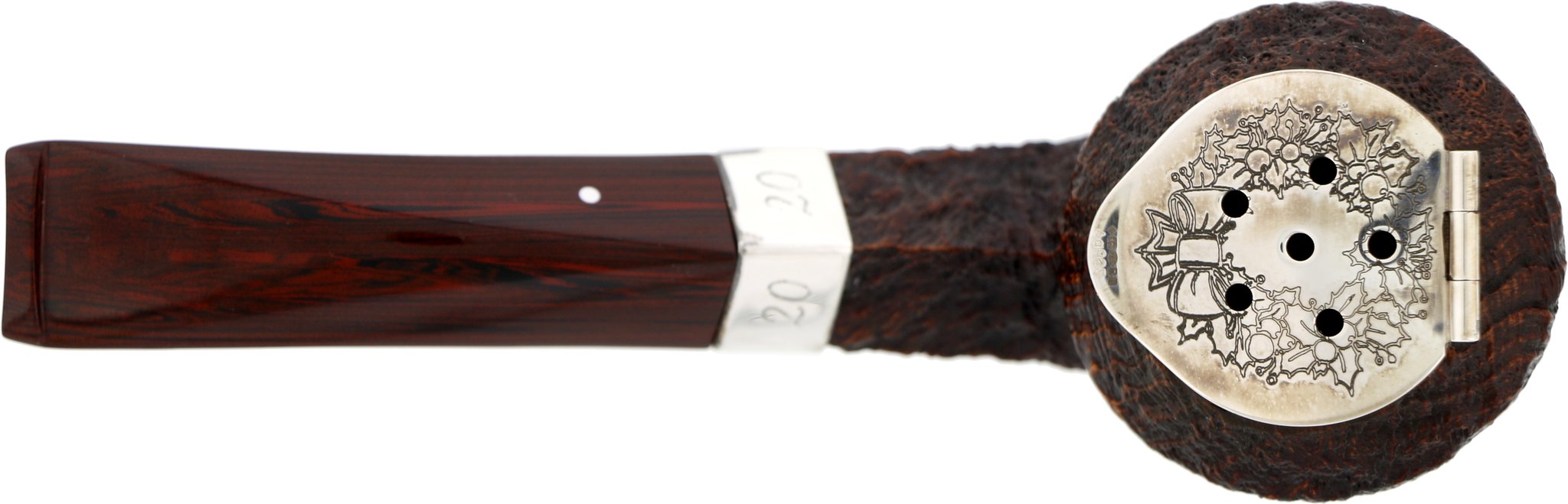 Dunhill The White Spot Christmas Pipe 2020 Nussknacker "Prince Nikita" Draufsicht