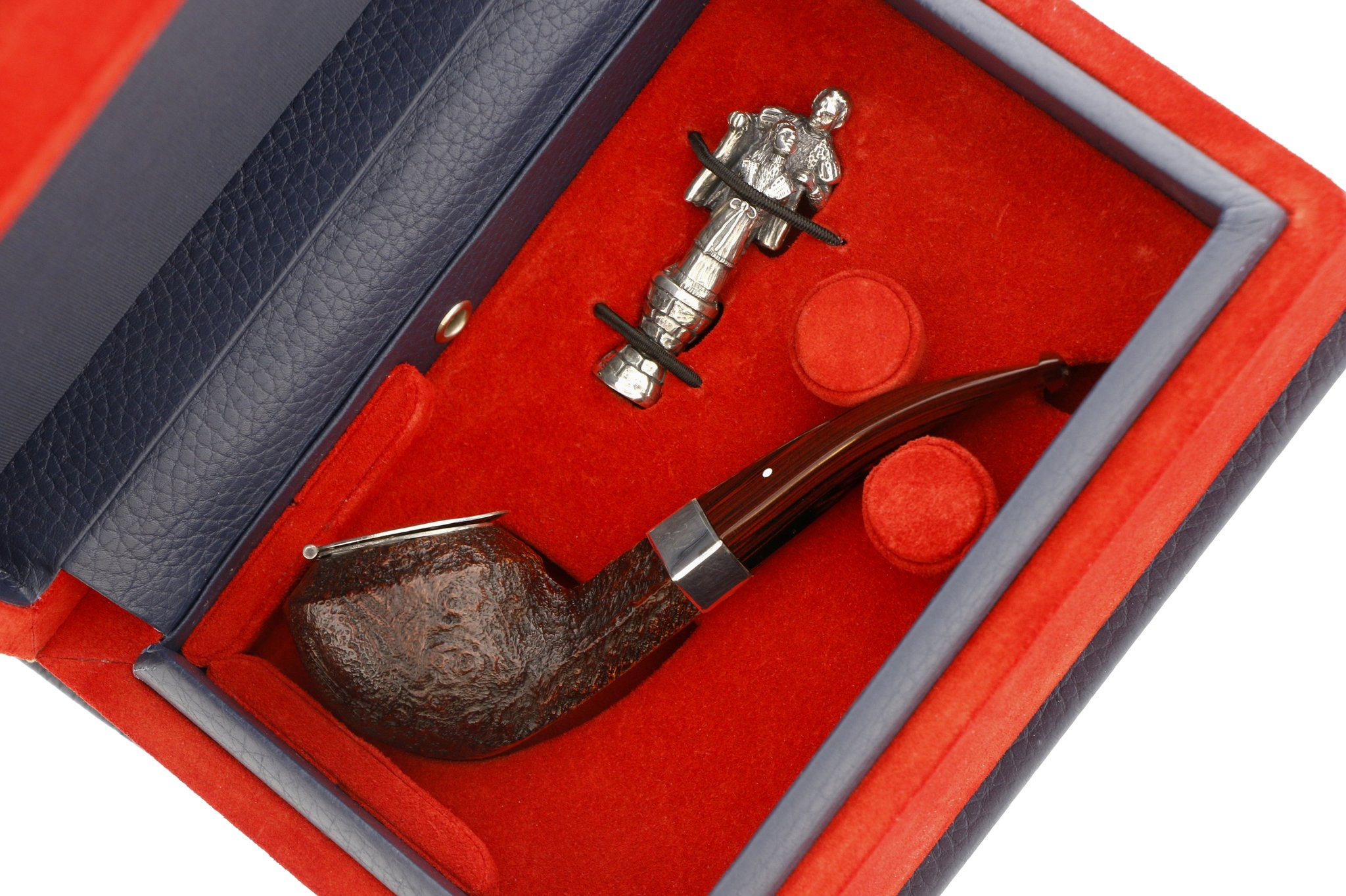 Dunhill The White Spot Christmas Pipe 2020 Nussknacker "Prince Nikita" Draufsicht Detailbi