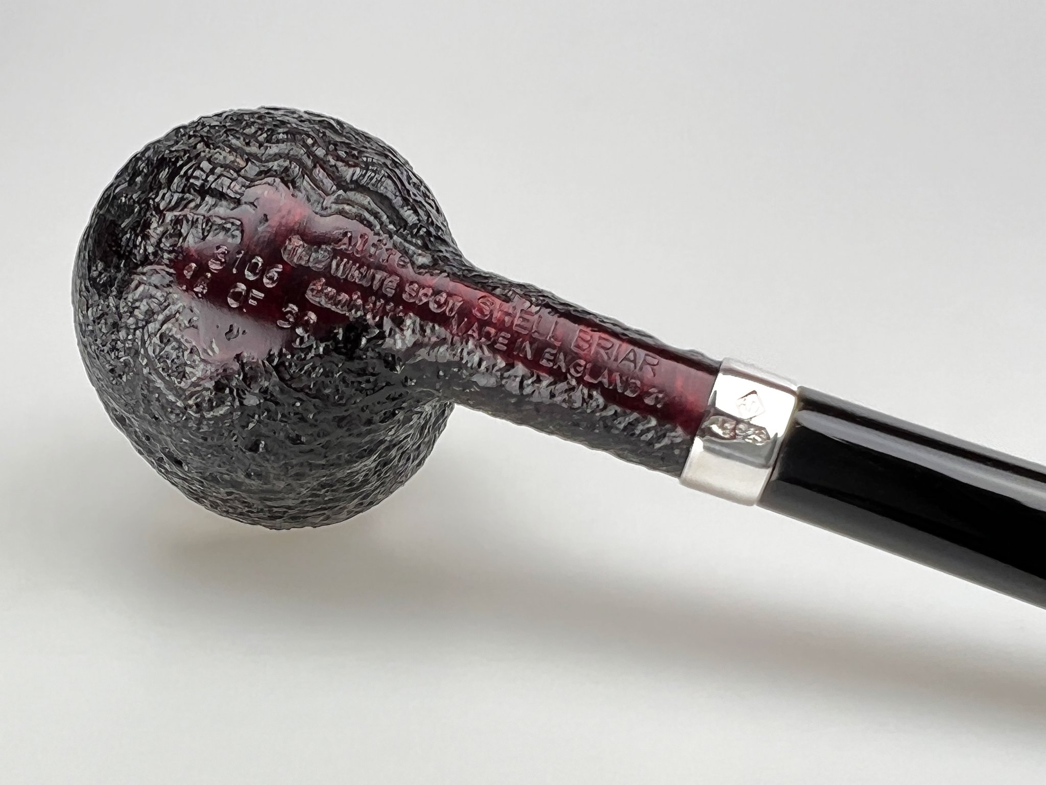 Dunhill The White Spot Pipes Limited Edition No. 3106 Shell Briar Detailbild 2