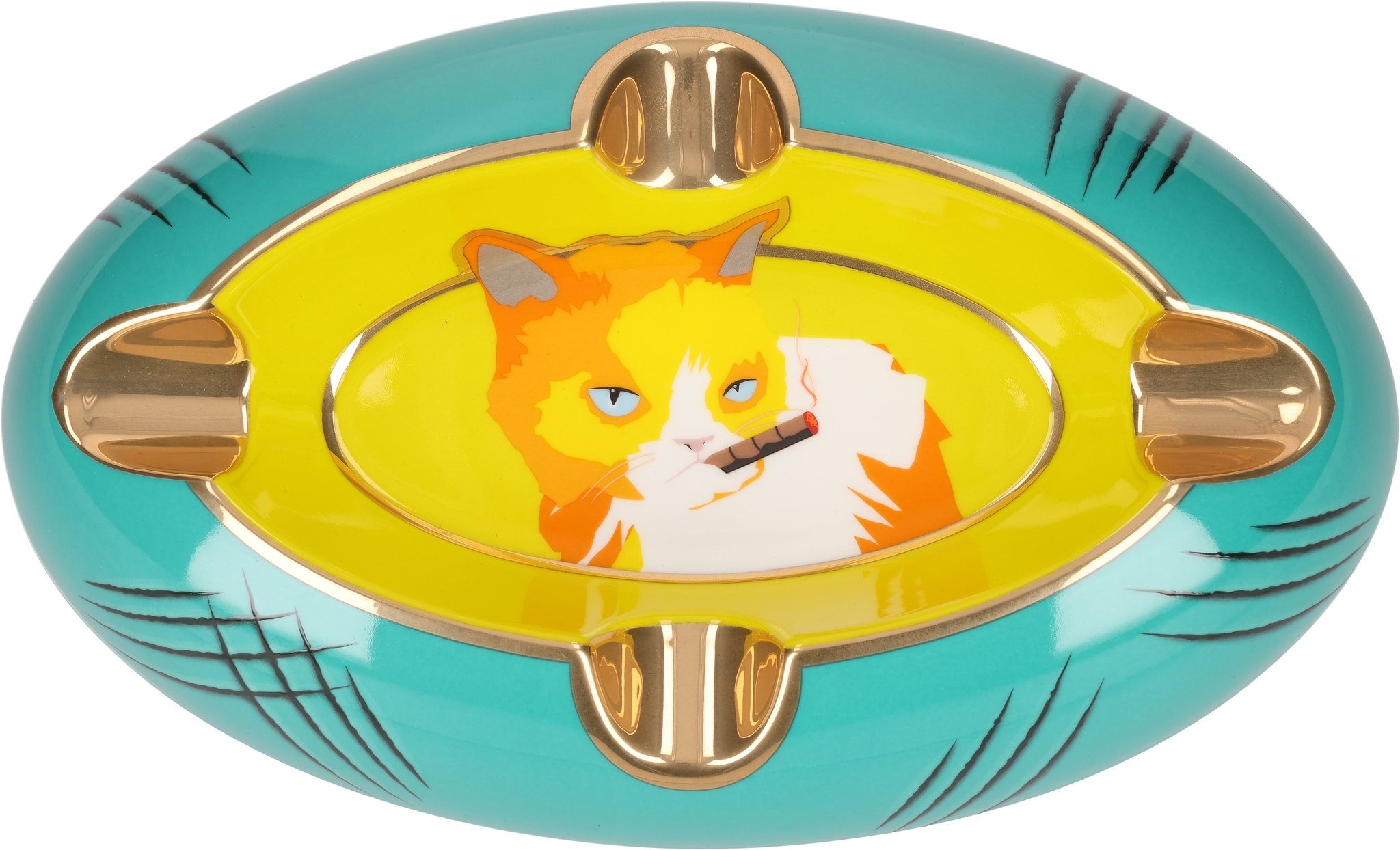 Cat yellow/green frontal