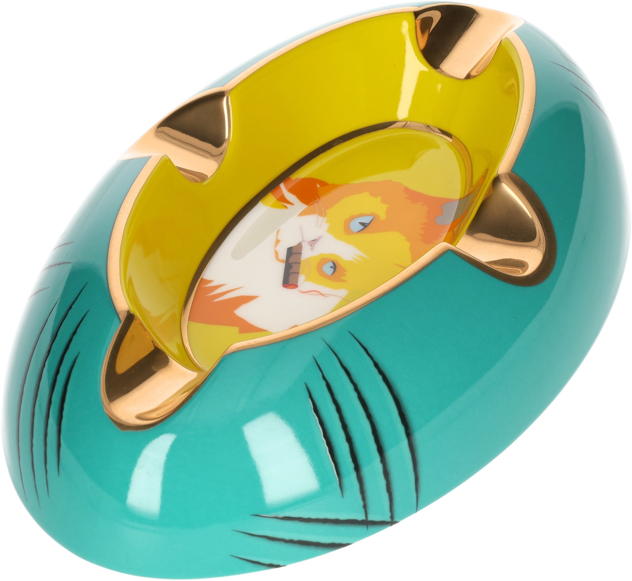 Cat yellow/green schraeg